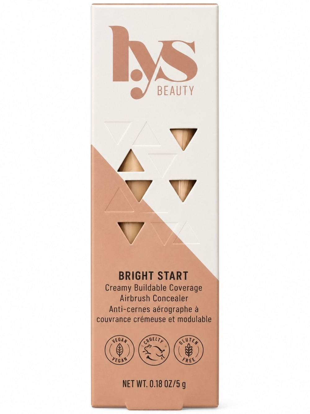 LYS Beauty Bright Start Creamy Buildable Coverage Airbrush Concealer